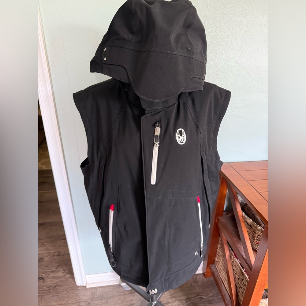 Spyder Entrant Dermizax-EV X-Static Insulation Black Snowboard Vest Size Large - Picture 2 of 12